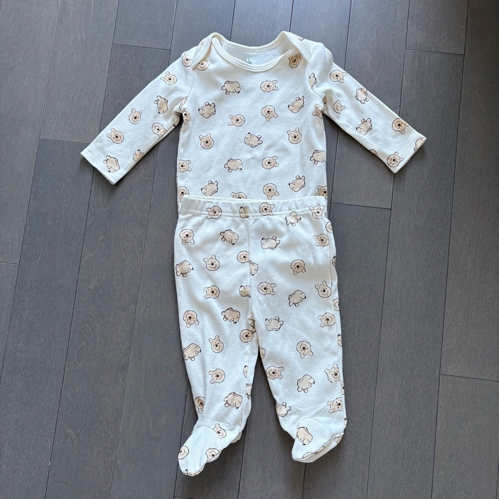Winnie the Pooh 2 Piece Set, 6-9M